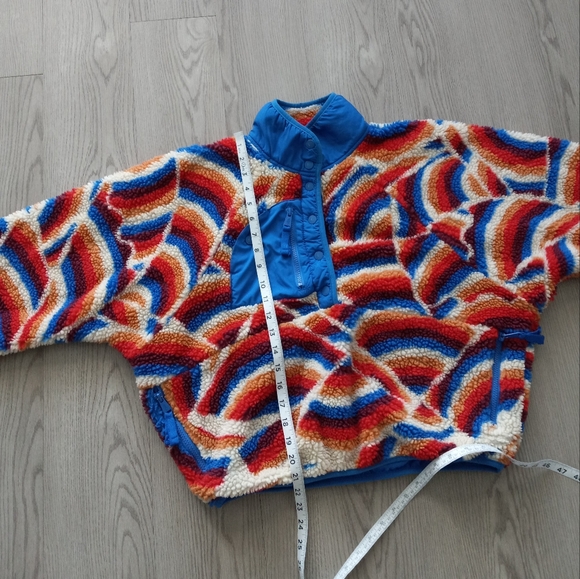 Free People Movement Hit The Slopes Printed Fleece Pullover Jacket S - Picture 11 of 14